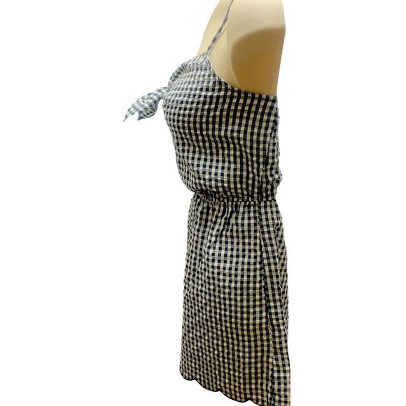 Evolutionary NWT Black White Gingham Printed Co-Ord Romper, Med - Picture 3 of 13